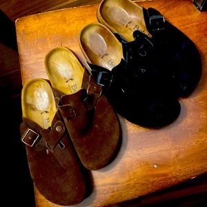 Birkenstock Boston clogs -sz 41-two pairs